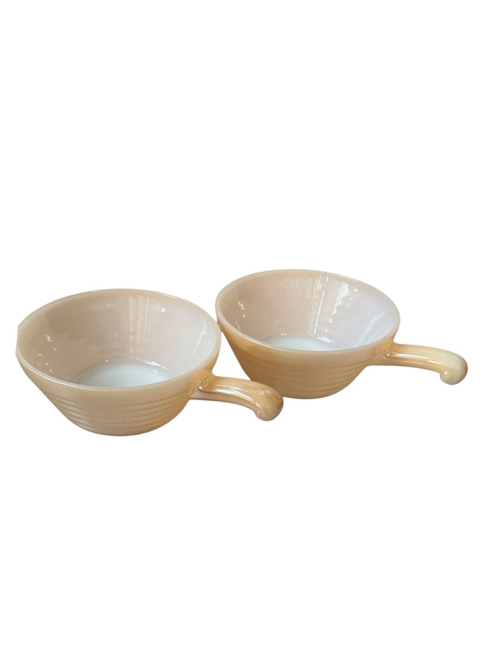 Vintage Fire King Peach Lustreware Bowls